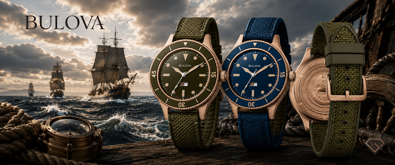 Bulova Mil-Ships Bronzo 150° Anniversario