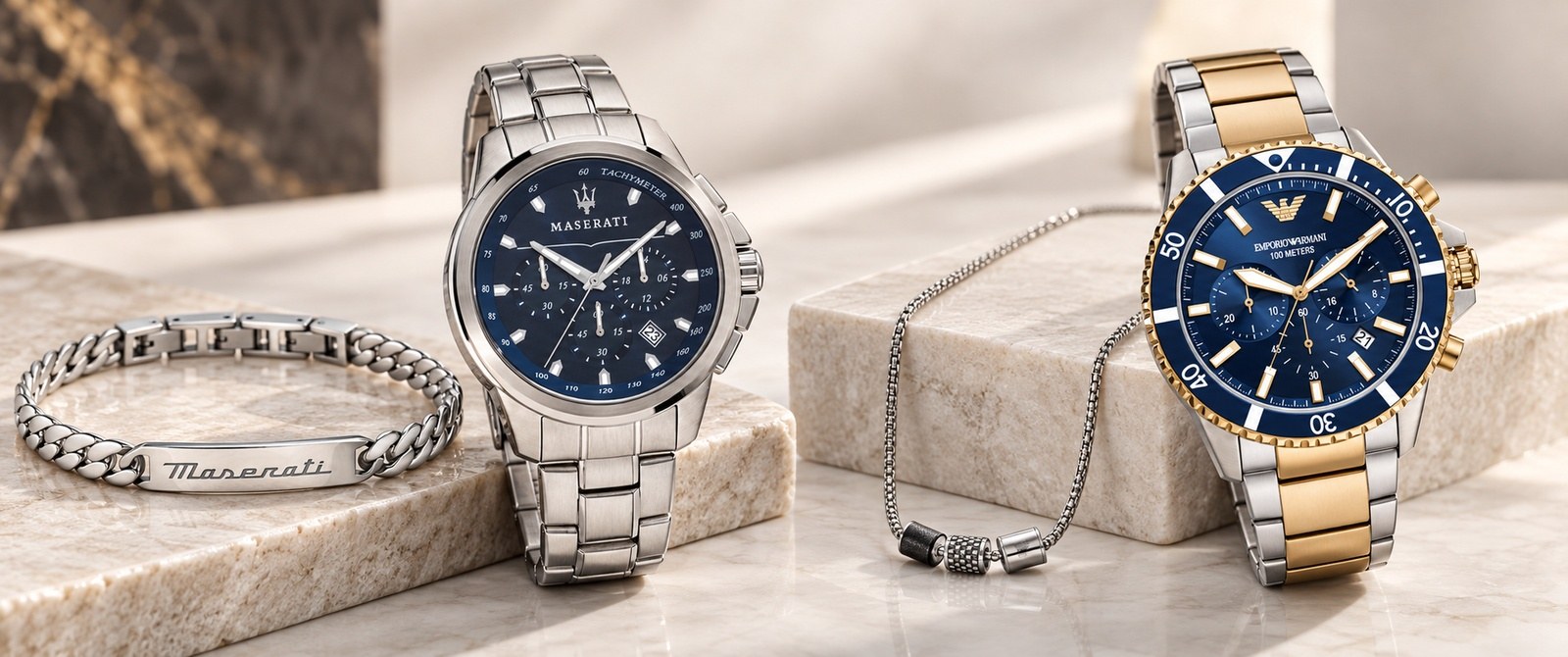 Emporio Armani vs Maserati: Guida alla Scelta di Orologi e Gioielli