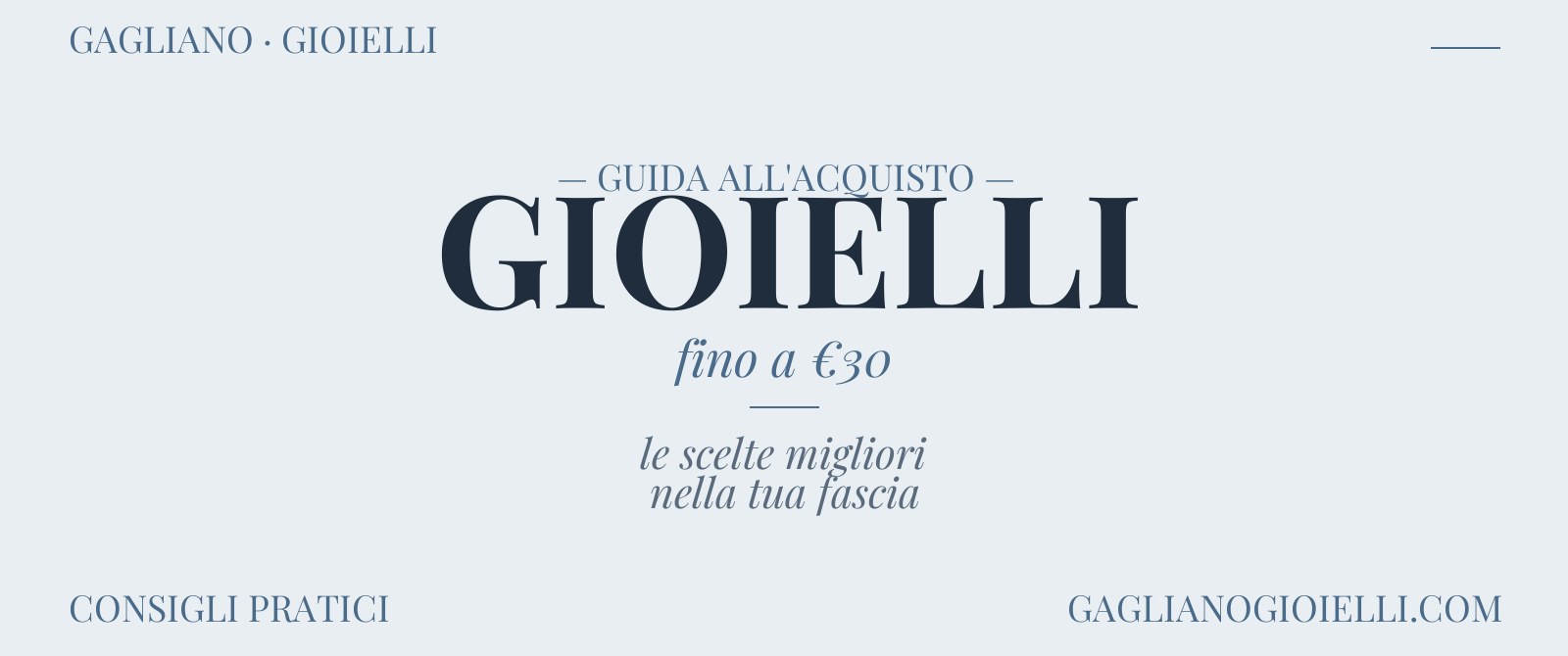 Top gioielli sotto 30 euro 2026