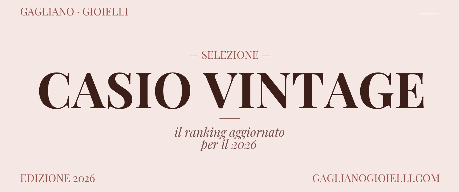 Orologi Casio Vintage: Guide, Recensioni e Modelli Iconici