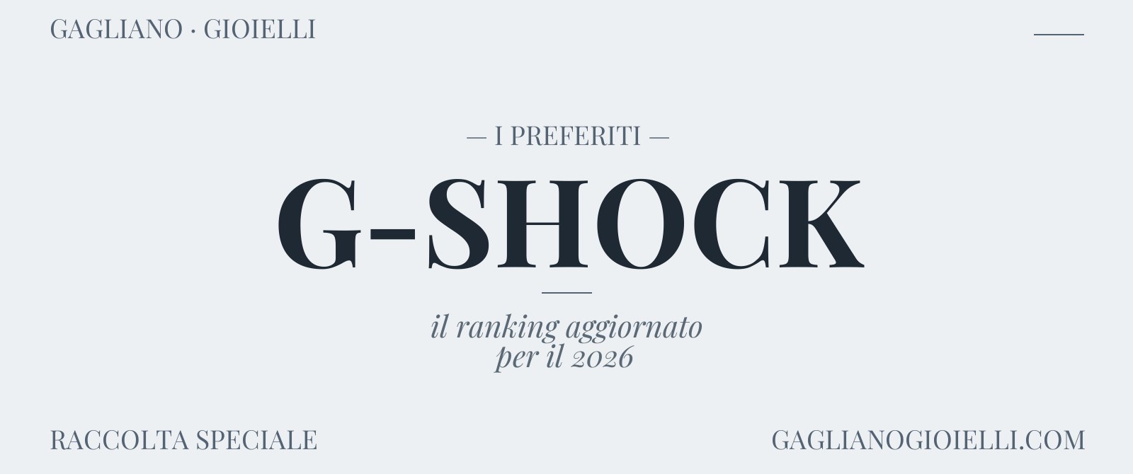 Classifica Orologi G-SHOCK: I 10 Modelli Più Acquistati