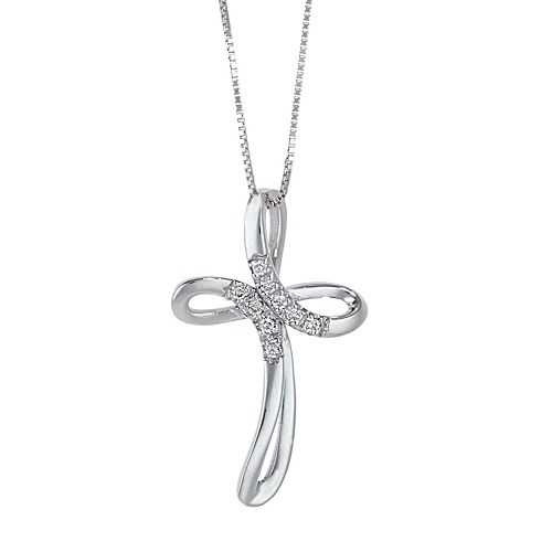 donna oro Collana con croce dfpf4749.003