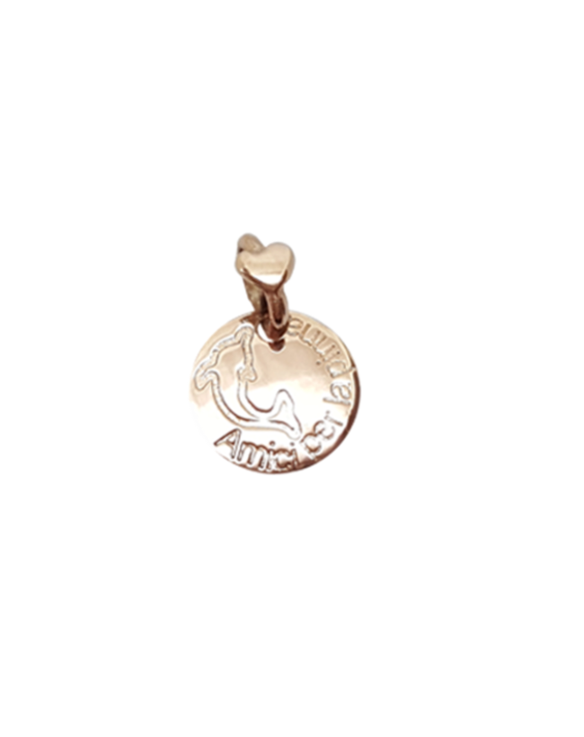 dodo mariani Le Cialdine ds202.r delfino cialdina incisa oro rosa 9kt