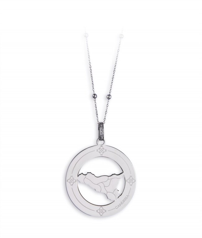 Collana CAMURRIA Sicilia bedda Acciaio dorato Acciaio Donna