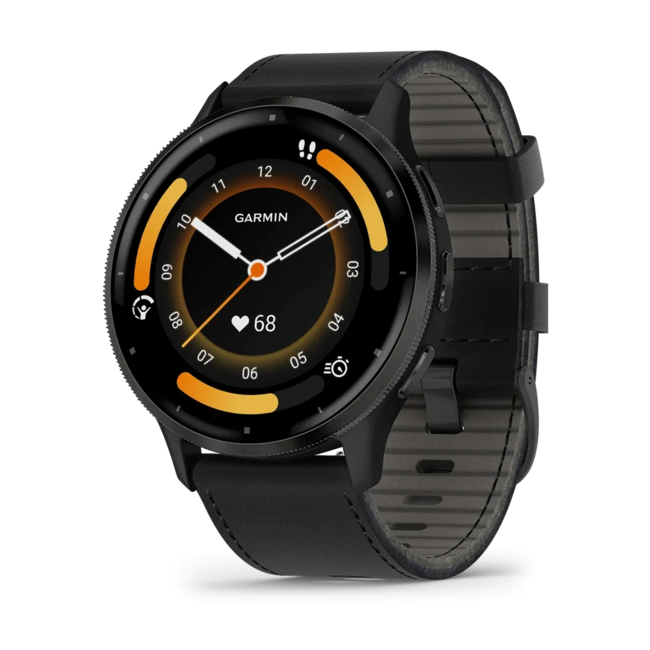 garmin Venu 3 010-02784-52 venu 3 nero con cinturino in pellle