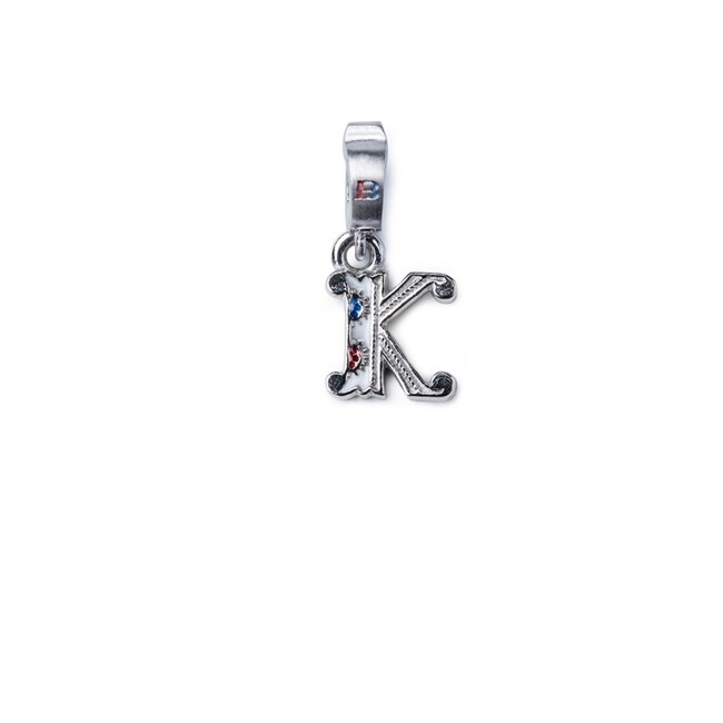 isola bella Charms letterina 20000746 iniziale k rodiata