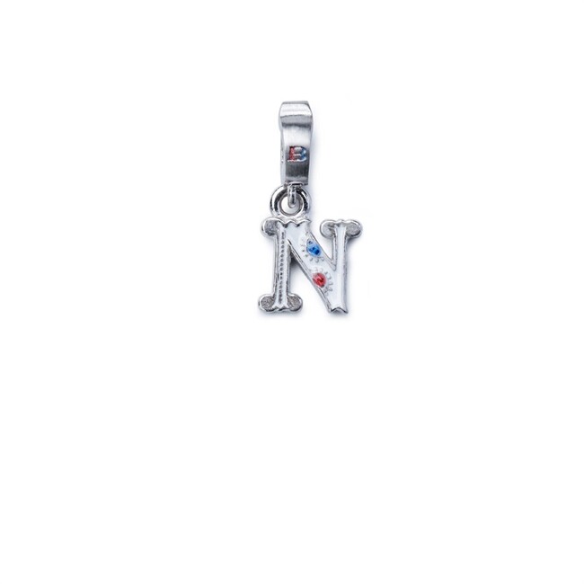 isola bella Charms letterina 20000749 iniziale n rodiata