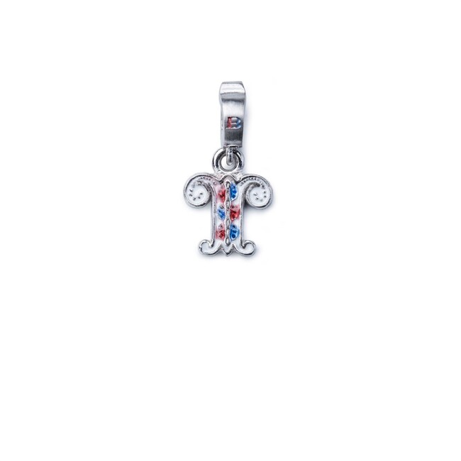 isola bella Charms letterina 20000754 iniziale t rodiata