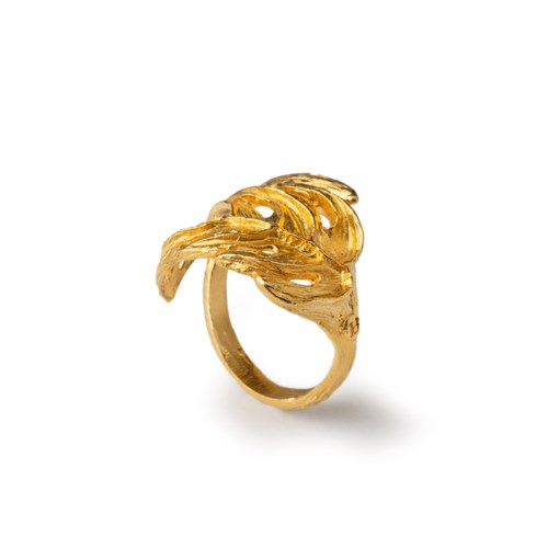 isola bella Monstera 60000049 anello monstera gold