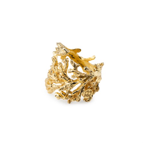 Anello Isola Bella Ottone 60000065 Anello Gold Corallo