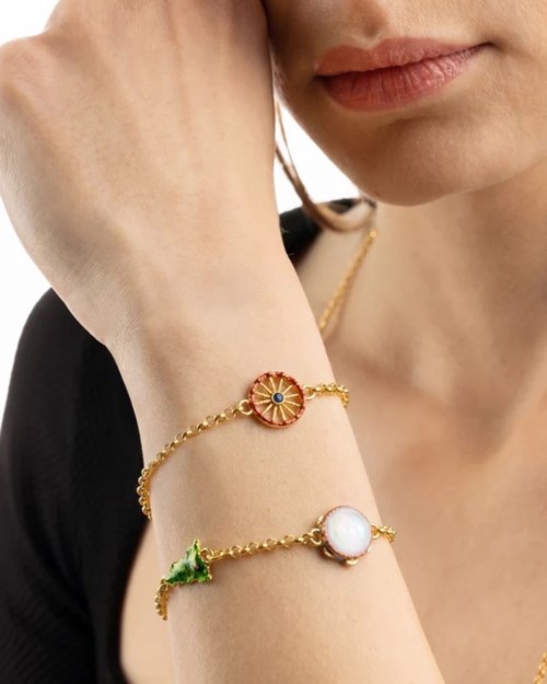 Bracciale Donna Isola Bella 60000078 Bracciale 4 Simboli Sicilia Smalti