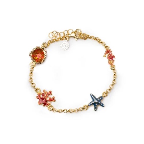 isola bella Bracciale 60000085 bracciale 4 simboli mare smalti