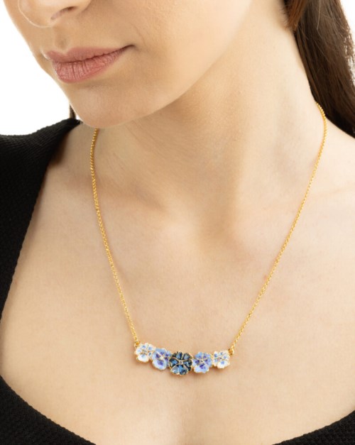 Collana Isola Bella Ottone 60000098 Mini Collier Violetta Smalti
