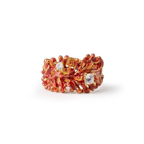 Anello Donna Isola Bella 60000103 Anello Corallo Smalti