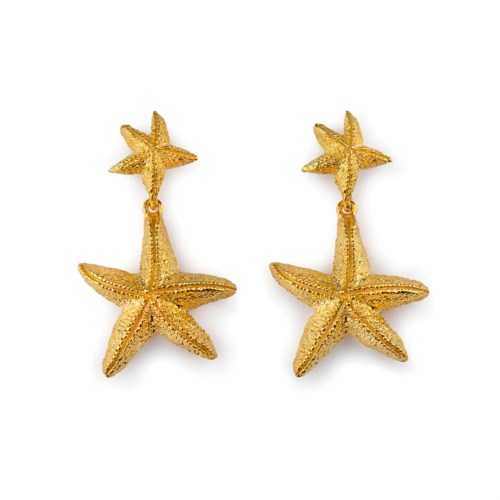 isola bella Orecchini 60000112 orecchini gold doppia stella marina