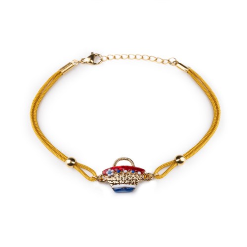 isola bella Bracciale 60000200 bracciale cordino coffa smalti