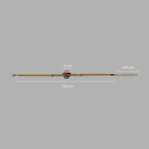 Bracciale Donna Isola Bella 60000200 Bracciale Cordino Coffa Smalti