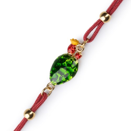 Bracciale Donna Isola Bella 60000204 Bracciale Cordino Pala di Fico Smalti