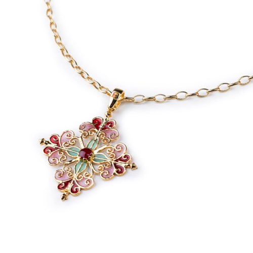 Collana Donna Isola Bella 60000217 Collana Barocco Smalti Rosa