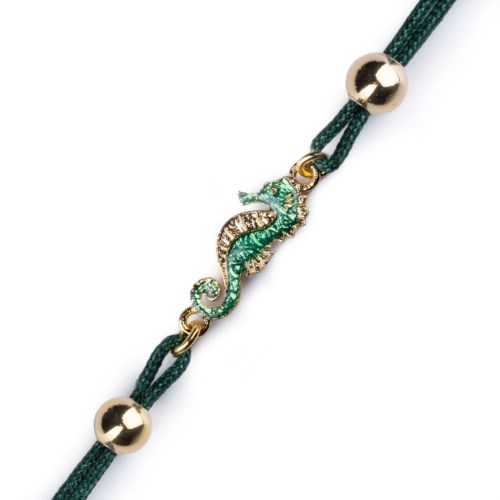 Bracciale Donna Isola Bella 60000220 Bracciale Cordino Ippocampo Smalti