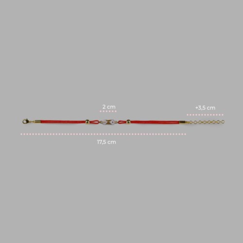 Bracciale Isola Bella Ottone 60000224 Bracciale Cordino Cannolo Smalti