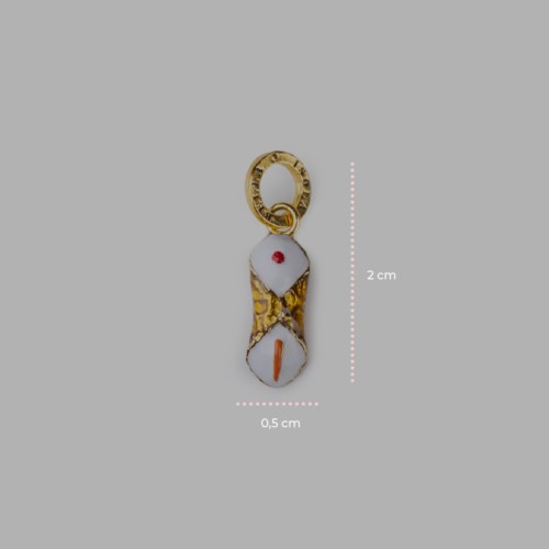 Ciondolo Isola Bella Ottone 60000225 Charm Cannolo Smalti