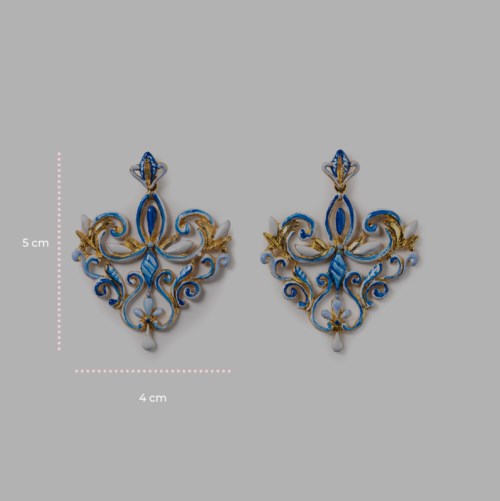 Orecchini Isola Bella Ottone 60000228 Orecchini Decori Smalti