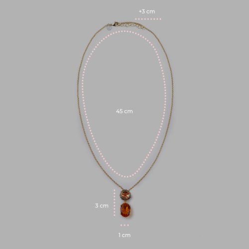 Collana Isola Bella Ottone 60000241 Collana Riccio Gemma