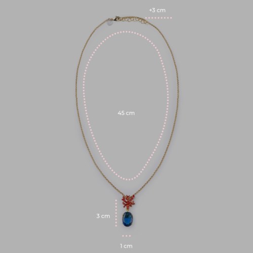 Collana Isola Bella Ottone 60000244 Collana Corallo Gemma