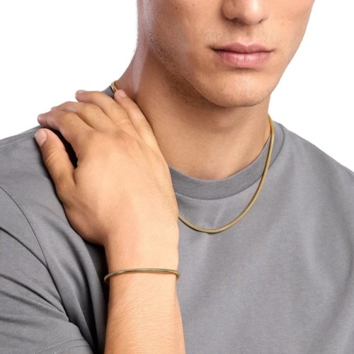 Bracciale Acciaio dorato Kidult Style