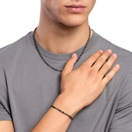 Bracciale Acciaio nero Kidult Style