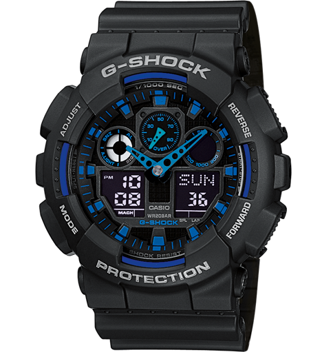 g-shock g-shock classic ga-100 ga-100-1a2er