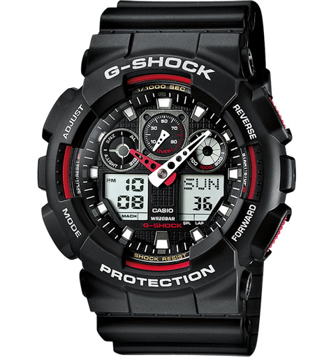 g-shock g-shock classic ga-100 ga-100-1a4er