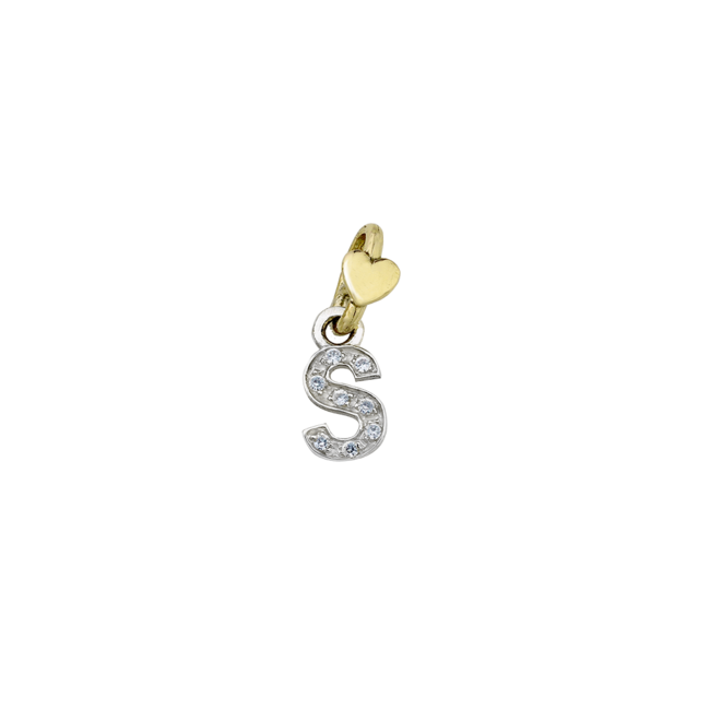 dodo mariani Lettere lz10k.g-s contromaglia oro giallo 9kt