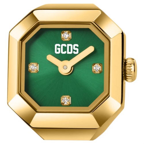 Anello Acciaio dorato Gcds Ring-Watch