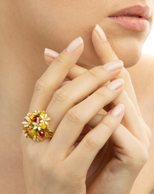 Anello Isola Bella Bronzo Anello Fiori di Zagara