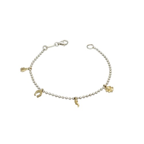 dodo mariani Stopper ap105 + 3 st202.g + st200.g stopper portafortuna oro giallo 9kt