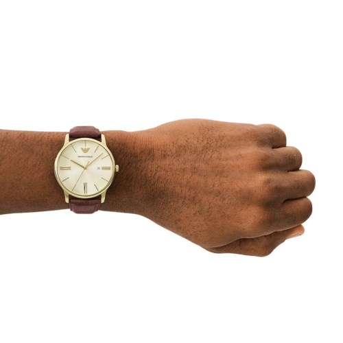 Orologio Solo tempo Cassa Acciaio dorato Emporio Armani Minimalist