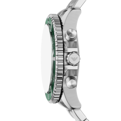 Orologio Cronografo Cassa Acciaio Emporio Armani World Explorer