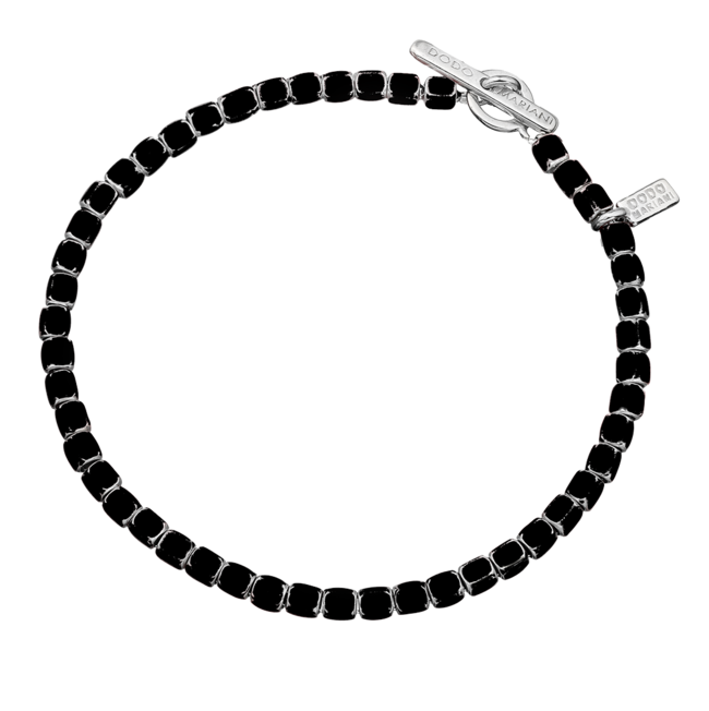 dodo mariani Le Basi br22s-18 bracciale sampietrini smaltati neri