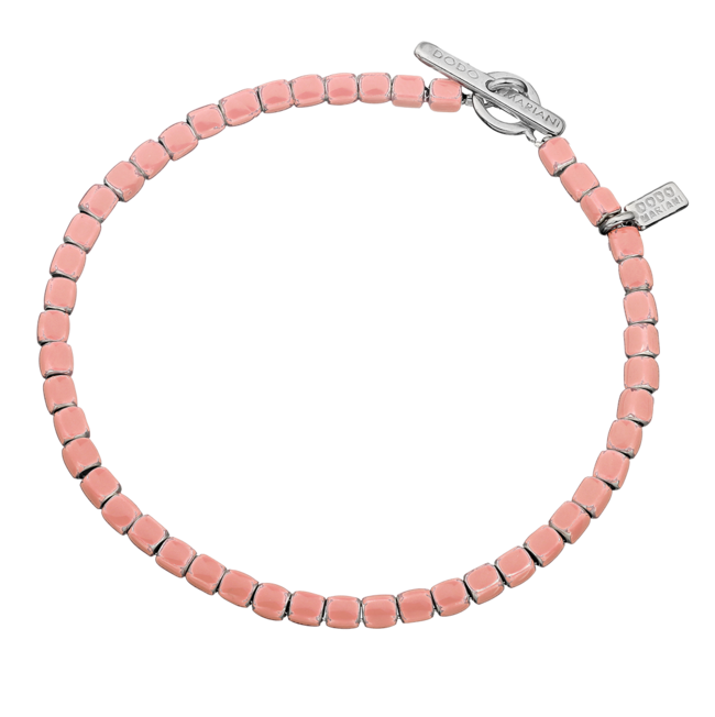 dodo mariani Le Basi br22s-18 bracciale sampietrini smaltati rosa