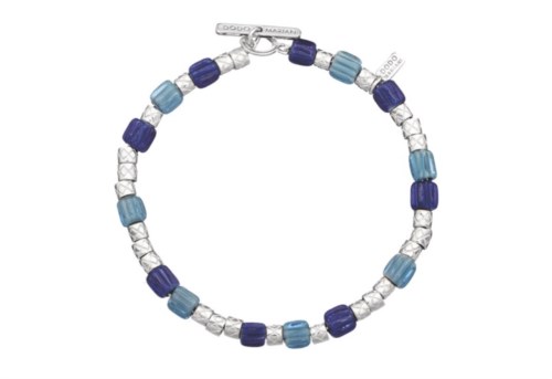 dodo mariani Le Basi br81-18 bracciale pigne/rigatini in ceramica mare e cielo