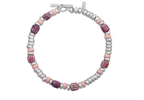 dodo mariani Le Basi br84-18 bracciale particelle/rigatini in ceramica cipria