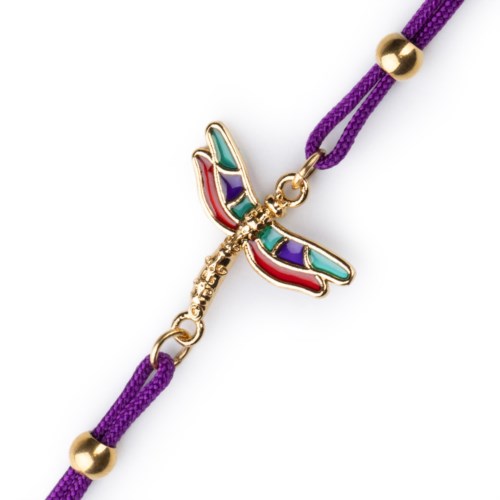 Bracciale Donna Isola Bella Bracciale Cordino Libellula Smalti
