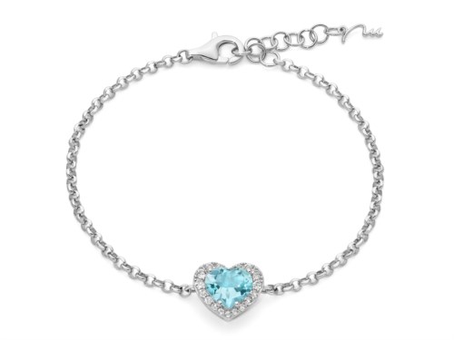 Bracciale Miluna gemma del cielo 925 BRD1253 dettagli