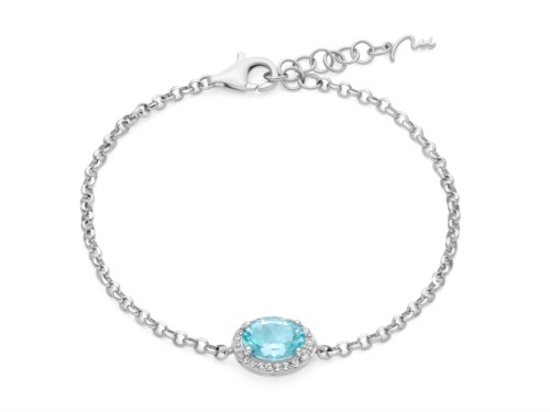 Bracciale Miluna gemma del cielo 925 BRD1257 dettagli