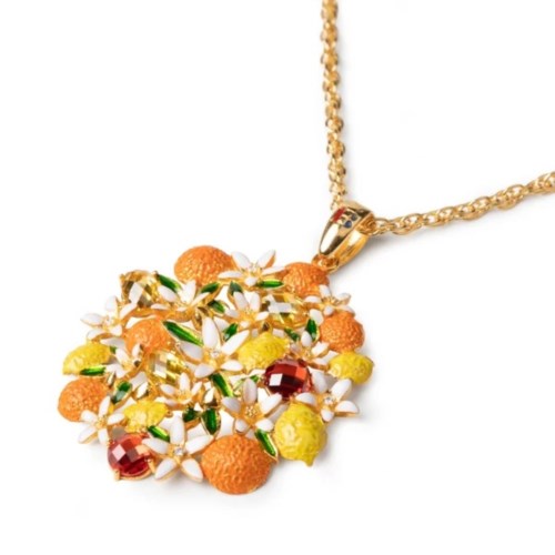 Collana Donna Isola Bella Collana Fiori di Zagara Smalti