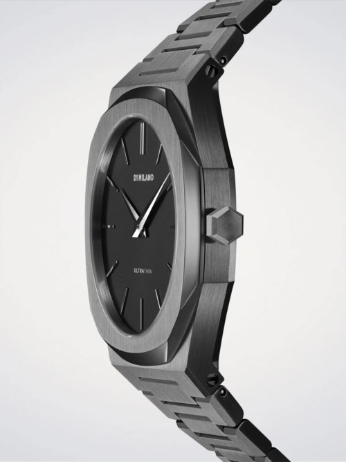 Orologio Solo tempo Cassa Acciaio D1 Milano Ultra Thin
