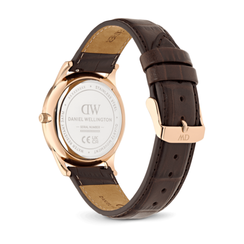 Orologio Solo tempo Cassa Acciaio rosa Daniel Wellington brown-croc