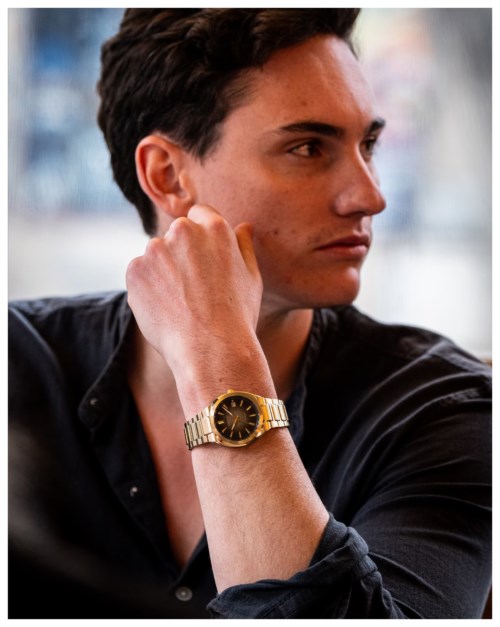 Orologio Solo tempo Cassa Acciaio dorato Edifice Serie efk-200